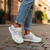 Adidasi dama casual albi cu verde 30664